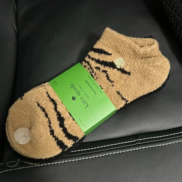 kate spade Accessories - COPY - Kate Spade 3 Pack Animal Print/Black/Stiped Socks Low Cut Cozies - One S…